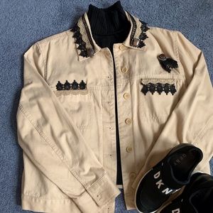 Beige jean jacket